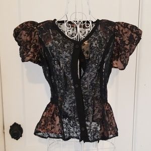 Peplum Style Lace Top